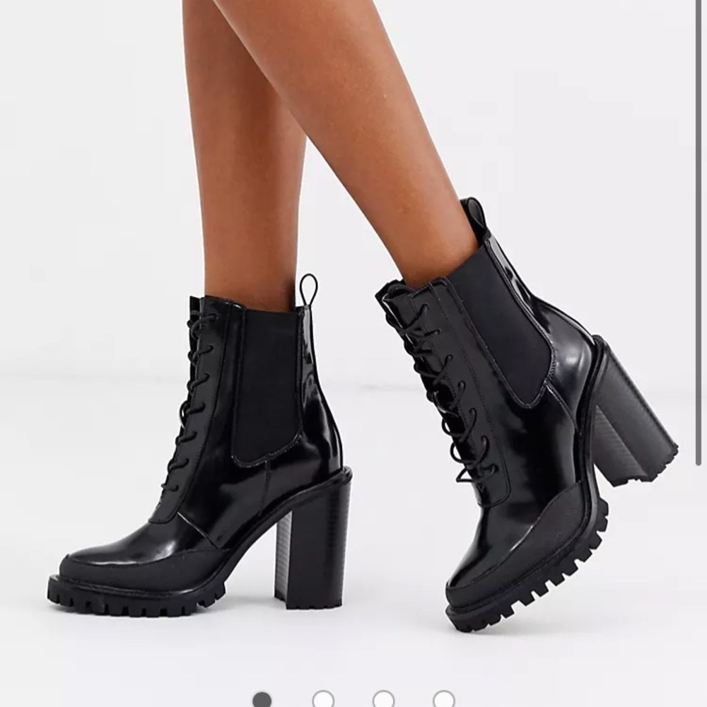 ASOS Combat heeled boots